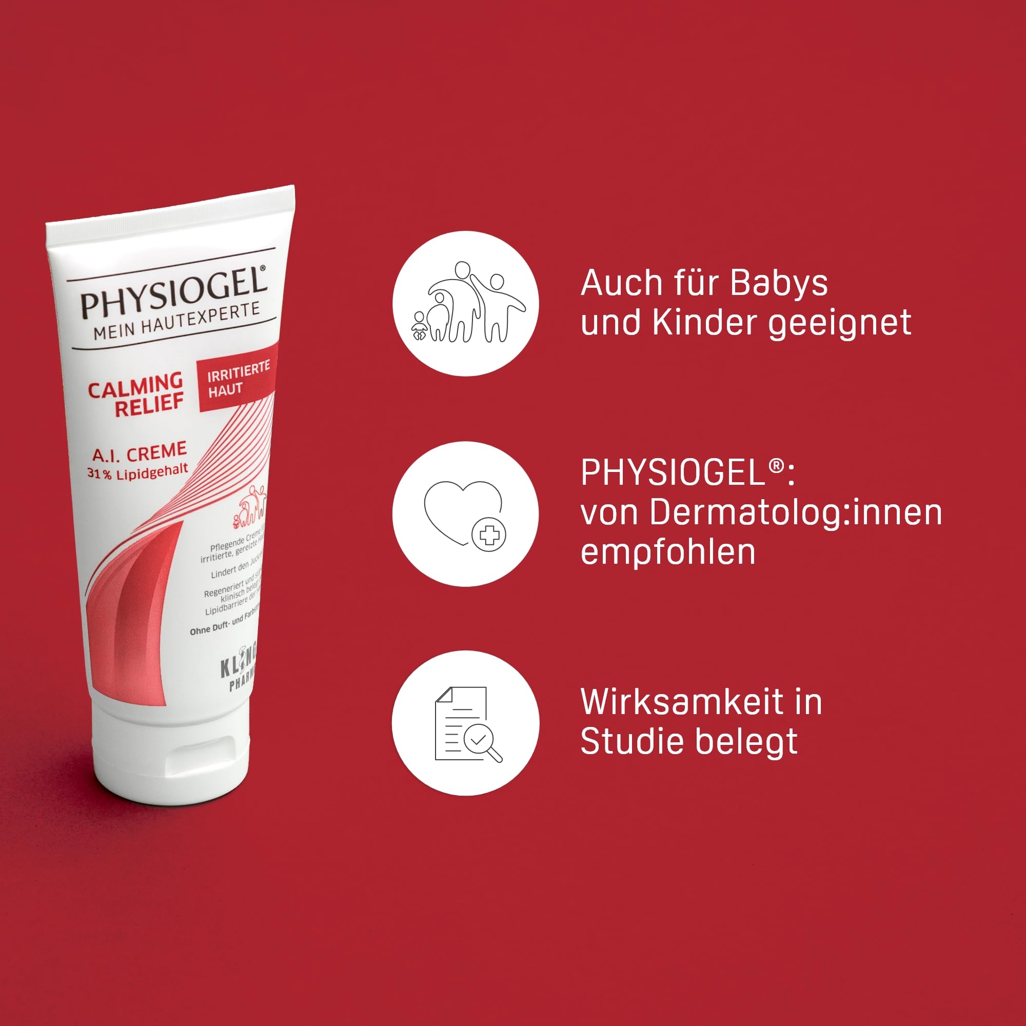 PHYSIOGEL Calming Relief A.I. Creme 100 ml - beruhigende Hautcreme für empfindliche Haut - regenerierende Körpercreme bei Juckreiz und Reizungen der Haut 5
