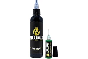 LIQUIDFIX LiquidFix Door, Lock, and Hinge Lubricant | 4 oz Dropper + 0.5 Needle Combo Pack Door & Sliding Long-Lasting Squeaky Oil for Hinges Glass Doors