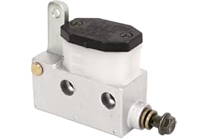 Aramox Brake Master Cylinder Pump Metal Construction Simple Installation 12.8 Brake Master Cylinder Assembly for Go Kart ATV 