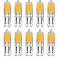 Simba Lighting G9 LED COB Light Bulb (10 Pack) 2W T4 20W to 25W Halogen Replacement for Pendants, Ceiling Lights, Desk Lamp, Wall Sconce, 120V JCD Bi-Pin Base Non-Dimmable, 2700K Warm White