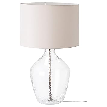 Ikea 104 270 59 Allanit Table Lamp With Led Bulb White Glass