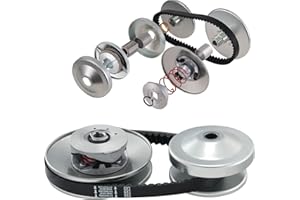 VEVOR Go-Kart Torque Converter, 3/4" Go-Kart Clutch Kit, 30 Series Asymmetrical Driver Pulley Replacement with Drive Belt, for 2-8 HP Small Engines, Replace Comet 219552, Manco 5957, Yerf Dog Q43201W