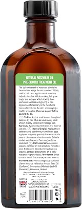 Nature Spell Rosemary Oil Hair Growth Pre-Diluted Pump Dispenser 150ml view 9