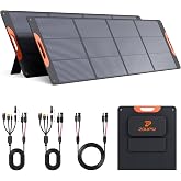 ZOUPW 440W (2x220W) N-Type 16BB Portable Solar Panel for Power Station | 25% Efficiency Foldable Solar Panel for Jackery 1000 V2/Anker/Ecoflow/Bluetti,IP67 Waterproof for RV Camping Off-grid Power
