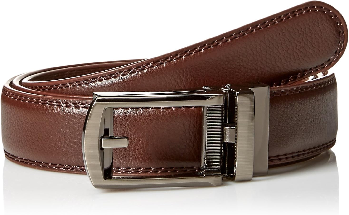 Comfort Click Men's Adjustable Perfect Fit Leather Belt - As Seen on TV