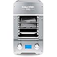 Kalorik Steakhouse Grill Pro Electric Broiler, 1500°F Stainless Steel Steak Cooker with 2 Grill Plates, Electric Grill for BBQ Burgers & Fish, 1600-Watts, Stainless Steel