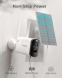ZUMIMALL Solar Security Cameras Wireless