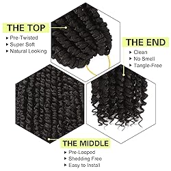 Ameli Passion Twist Crochet Hair 10Inch Passion