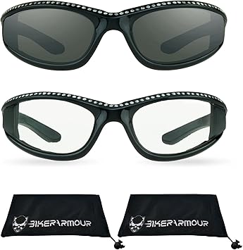 motorcycle sunglasses with foam
