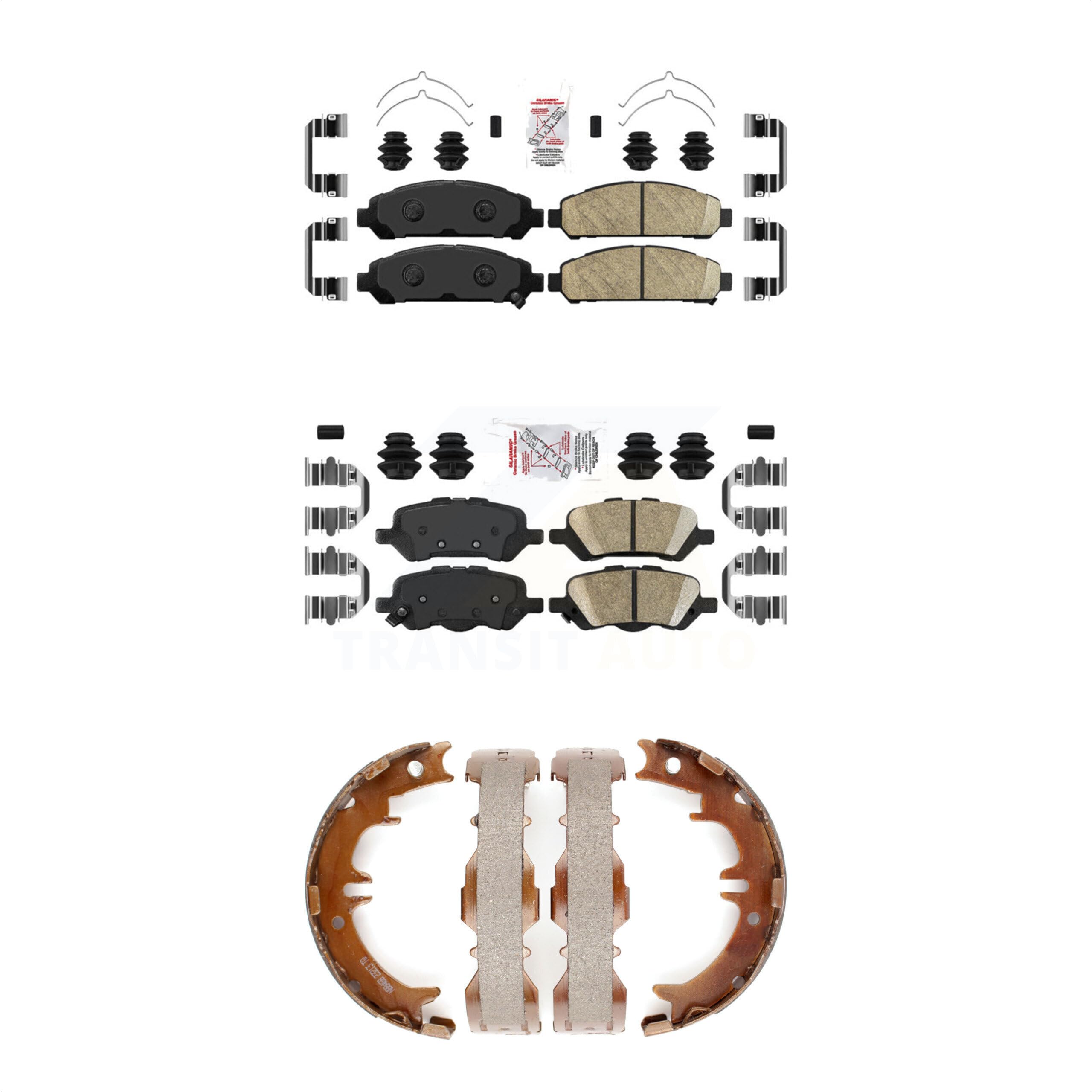 Transit Auto Front Rear Ceramic Disc Brake Pads Kit