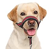 BARKLESS Soft Dog Head Collar, Patented Padded No