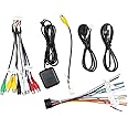 Android Radio Wiring Harness Kit with 16 Pin ISO Car Radio Wire Harness, 10/20 Pin RCA Back Camera Adapter, 4/6 Pin USB Cable and GPS Antenna Cord