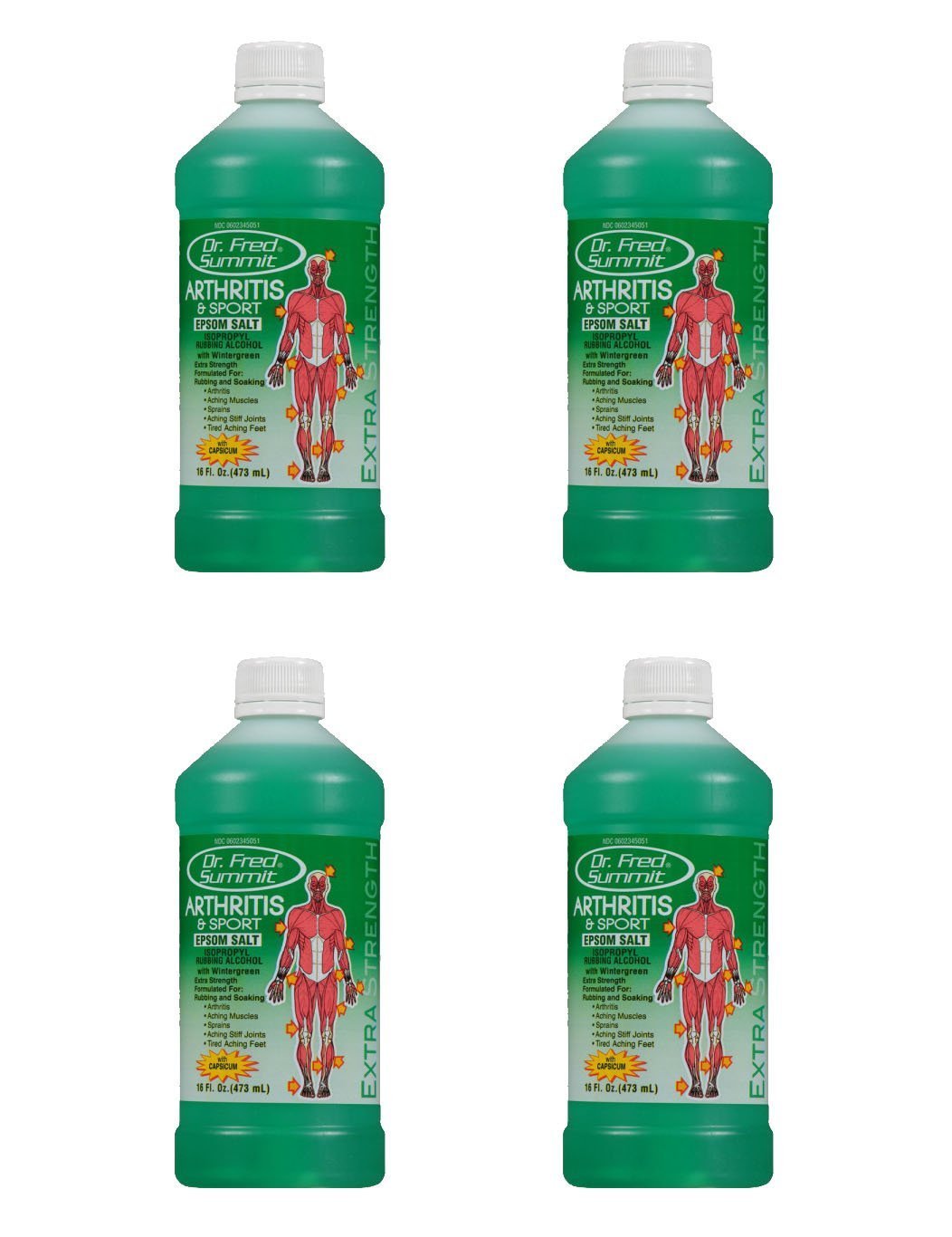 Amazon Com Dr Fred Summit Arthritis Sport Rubbing Alcohol Wintergreen 4 Pack Beauty