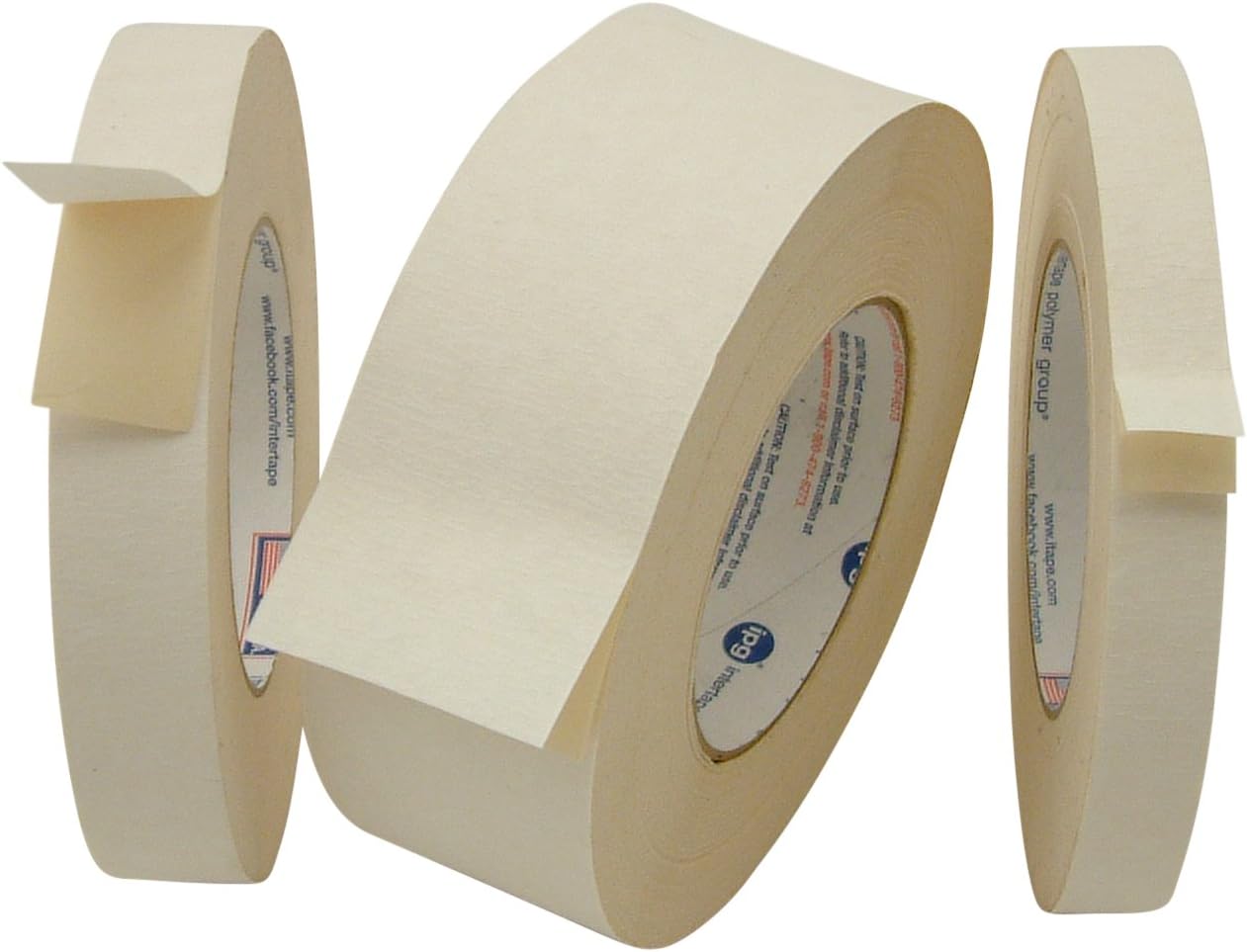 Intertape Double Sided Flatback Paper Tape (591), 1/2 in. x 36 yds. (Beige), 1/2 in. x 36 yds. (12mm x 33m) - Image 3