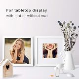 EGOFINE 10x10 White Photo Frame Set of 4 Solid Wood with Acrylic Glass view 3