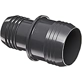 Spears 1429 Series PVC Tube Fitting, Coupling, Schedule 40, Gray, 1-1/2" x 1" Barbed