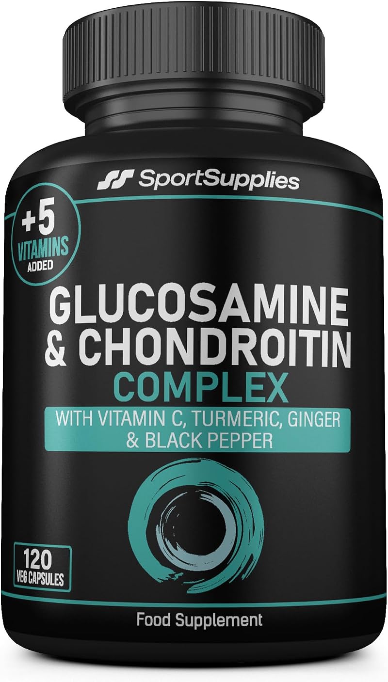 SS Sport Supplies Glucosamine Chondroitin Plus 5 Vitamins 120 Capsules 1000mg
