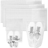 200pcs Dust Proof Shoes Bag Travel Shoe Bags, Non Woven Fabric Handbag Dust Bag, Drawstring Shoe Covers Shoe Bags for Storage Travel Breathable Pouch Portable Storage Organizer (11.81 x 15.75 Inch)