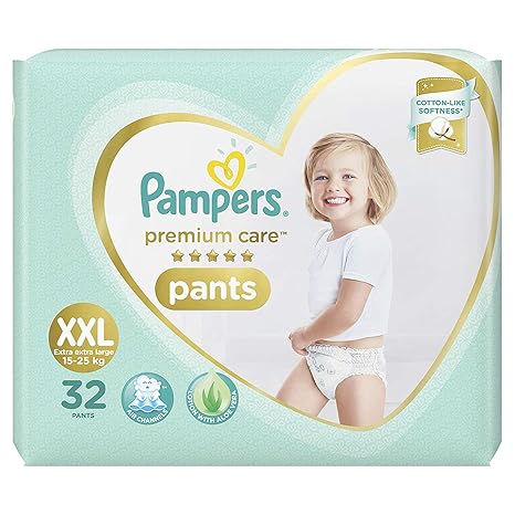 Pampers Premium Care Pants Diapers, XX-Large (32 Count)
