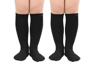Zando Kids Soccer Baseball Football Softball Socks Cotton Girls Knee High Socks Uniform Socks for Boys Girls 3-12 years