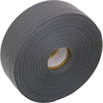 Weichsockelleiste selbstklebend grau 10m, Winkelleiste, Sockelleiste, MS010