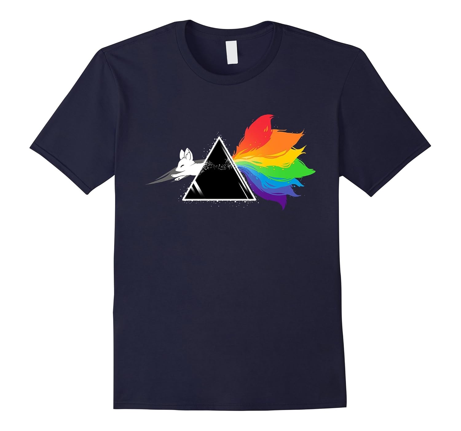 Cute Pink fan Floyd Fox T-shirt| Cute dark side of the moon-Rose