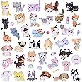 Cats and Dogs Stickers 4 Different Sheets for Kids, 3D Puffy Sticker for Kids, Bulk Scrapbooking, Foam Cats Dogs Kitten Puppy Stickers for Boys Girls Birthday Giftt, Party Supplies, Reward