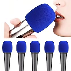 6 PCS Blue Thicken Ball-Type Sponge Foam Mic Cover
