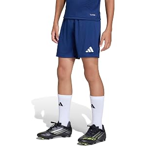 adidas Boys Entrada26 Shorts Soccer Cleats - Black, White