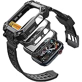 i-Blason for Apple Watch Series 11/10 46mm Case with Band Multiuse [2X Bumper Cases with Tempered Glass Protector] Heavy Duty Protection Sport Shockproof Rugged Band for Apple Watch 11 46mm, Black