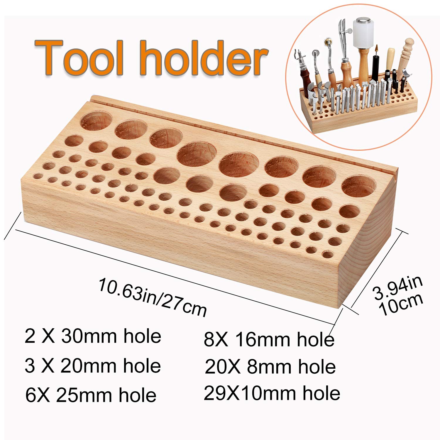 Jupean 458 Pieces Leather Kits, Leather Working Tools, Leathercraft Tools and Supplies with Instruction, Tool Holder, Stamps Set, Prong Punch, Hole Hollow Punch for DIY Craft