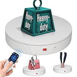 12.6In Remote Motorized Electric Turntable Rotating
