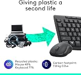 Logitech MK295 Silent Wireless Keyboard and Mouse Combo UK QWERTY Black view 5