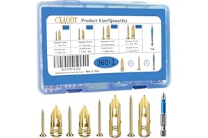 CXAOOT 360pcs Self Drilling Drywall Anchors with Screws Kit, 4 Sizes Sheetrock Anchors and Dry Wall Anchors and Screws Kit, Self Drilling Anchor Screws Drywall Anchors Heavy Duty Holds 80lbs