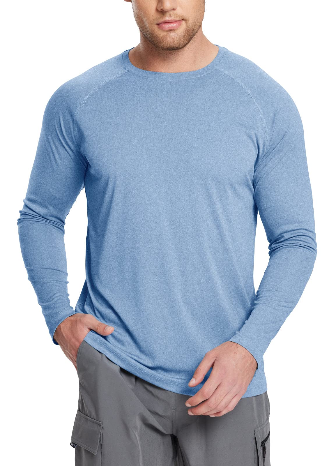 baleaf Men's Long Sleeve Running Shirts Workout