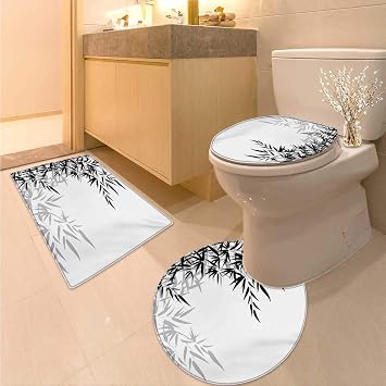Anhuthree Balinesischer Wc Teppich Und Vorleger Set Terrasse