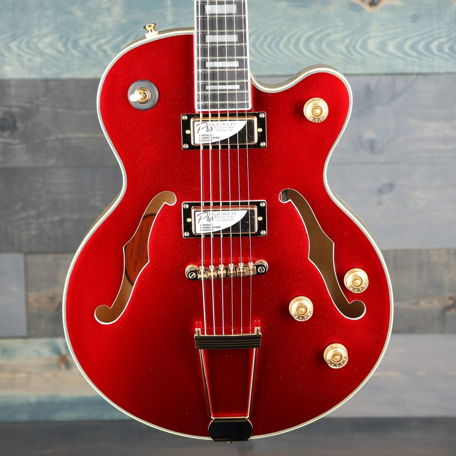 Epiphone Uptown Kat ES - Cat, color rojo