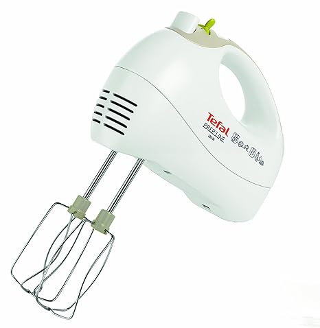 Tefal HT4101 Batidora, potencia 450 V, plástico, 5 velocidades, color blanco