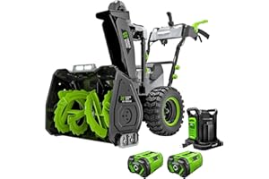 EGO Power+ SNT2807 56-Volt 28" Self-Propelled 2-Stage Snow Blower with Peak Power™, (2) 12.0Ah Batteries and Dual Port Charge