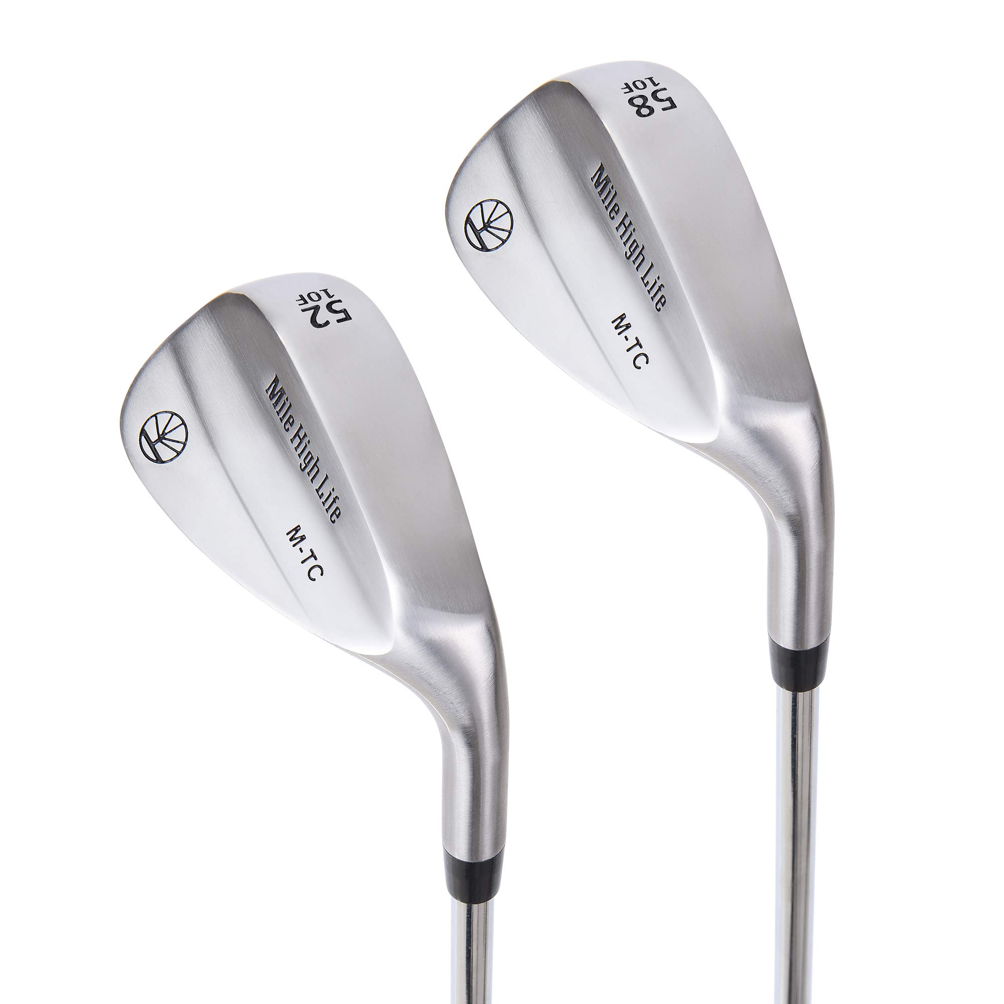 Mile High Life Entry Level Golf Sand Wedge Sets | Beginner’s Golf Gap Wedge Sets | Lob Wedge Golf Clubs for Men & Women (52/58 Degrees)