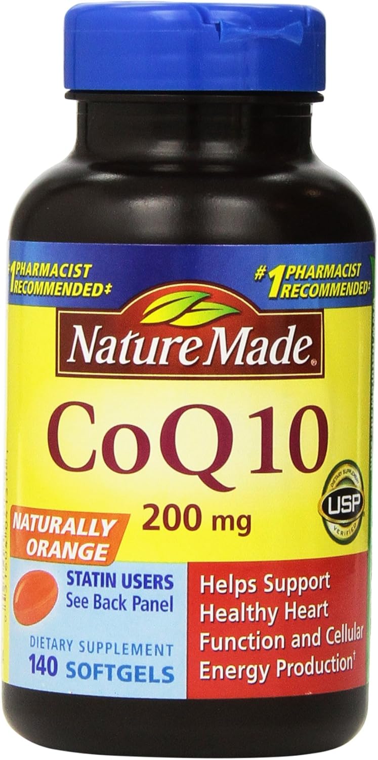Nature Made CoQ10 Coenzyme Q10 200 mg 2 Bottles, 140 Softgels Each eBay
