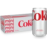 Diet Coke Can, 7.5 fl oz (pack of 10) | Carbonated cola with no sugar and no calories, 28 mg of caffeine per can