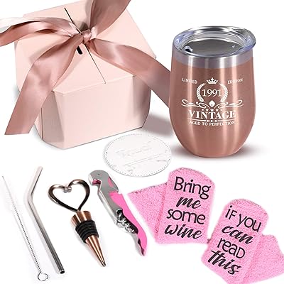 Buy 1991 30th Birthday Gifts For Women Vintage 30 Birthday Decorations Wine Tumbler Sock Gift Set For Wife Daughter Girl Friends Sister Funny 30 Year Old Best Bday Gift Present Ideas