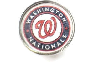 Snap Jewelry Fashion MLB Logo Washington Nationals 18MM - 20MM Jewlery Snap Charm