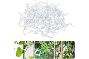 QYZZRS 50 PCS Secured Plastic Plant Clip,Climbing Plant Support Garden Clips,For Support,Grape Vine,Tomato Vine, Vegetables Plants,Vine to Grow Upright and Makes Plants Healthier,white