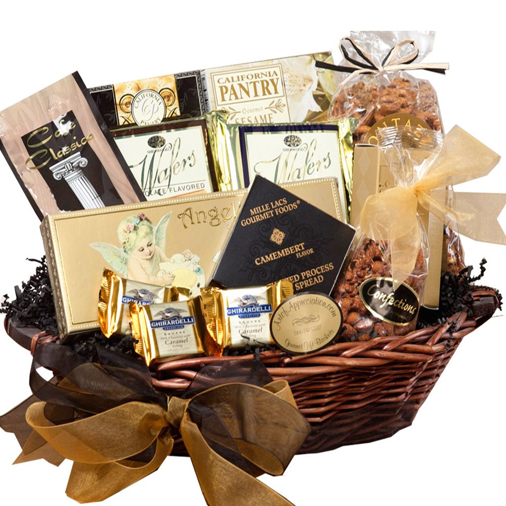 Grand Edition Gourmet Food and Snacks Gift Basket, Medium