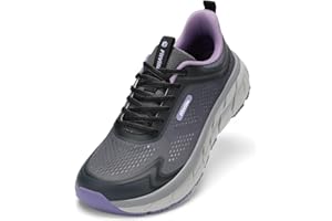 FitVille Women's Wide Toe Box Walking Shoes Breathable Sneakers Non-Slip Athletic Tennis Running Shoes for Swollen Feet Heel 