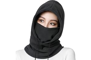 Vanolu Balaclava Ski Mask for Men & Women Fleece Hood Skimask Winter Face Mask Cover for Cold Weather Neck Warmer Cap