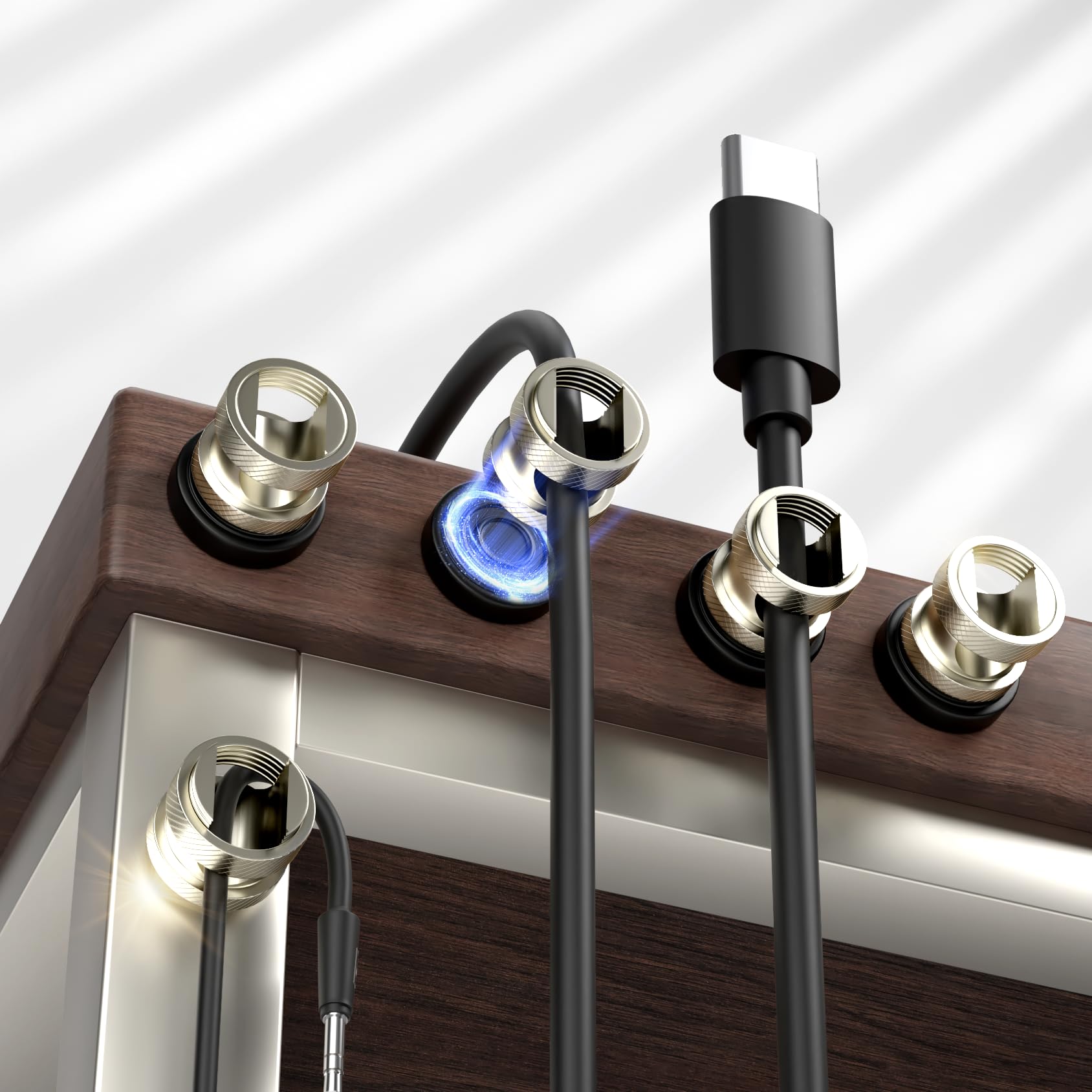 Maveek 強磁力 ステンレス製 新型 マグネットクリップ 「業界初 2WAY スーパーミニ -30%小さい」 6mmまで対応 コードクリップ 磁力 ケ