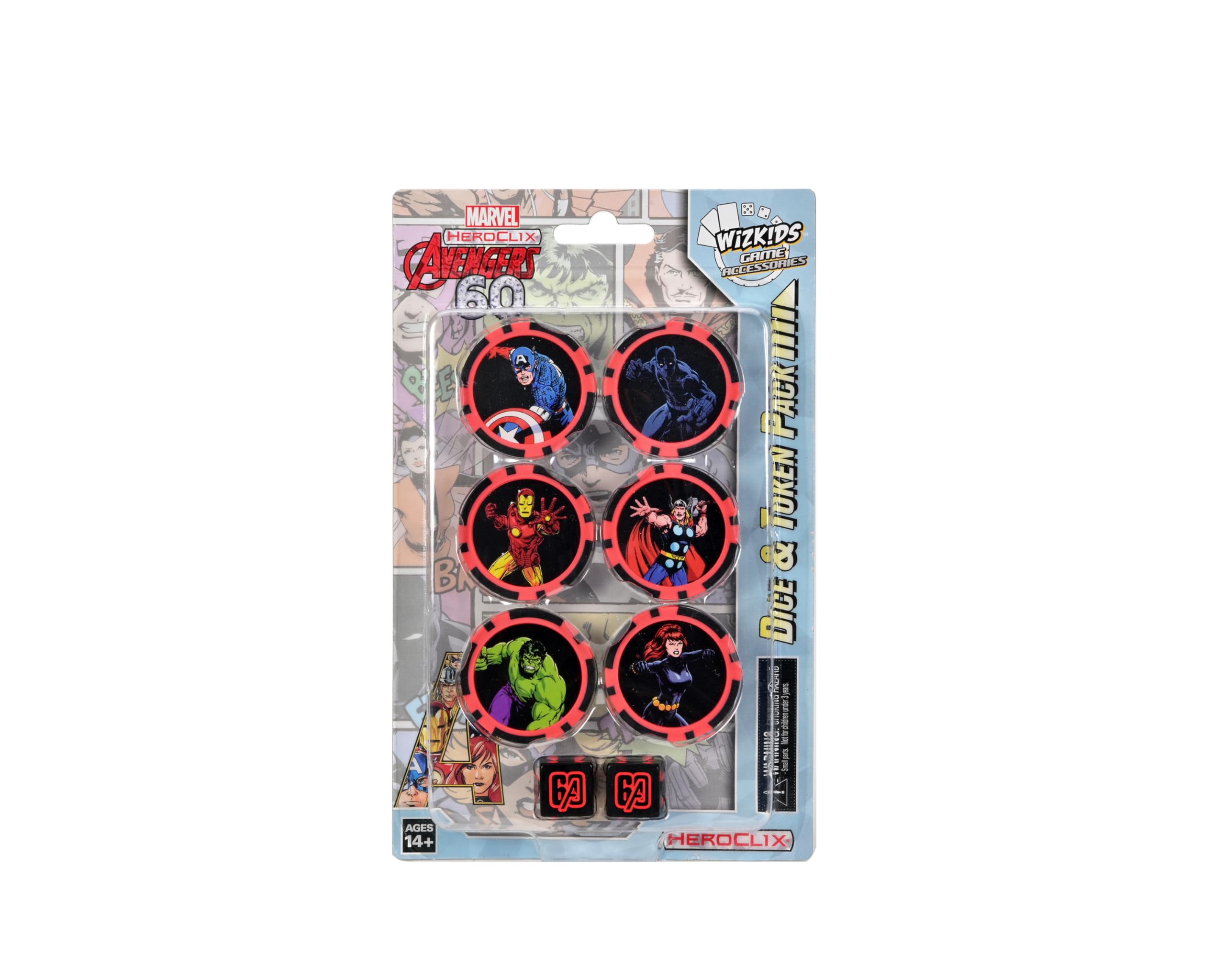 Marvel HeroClix: Avengers 60th Anniversary Dice and Token Pack